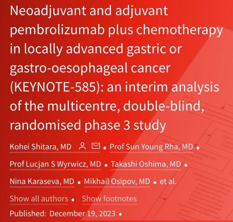 Erman Akkus: KEYNOTE-585 – although pathological complete response improved, no survival advantage