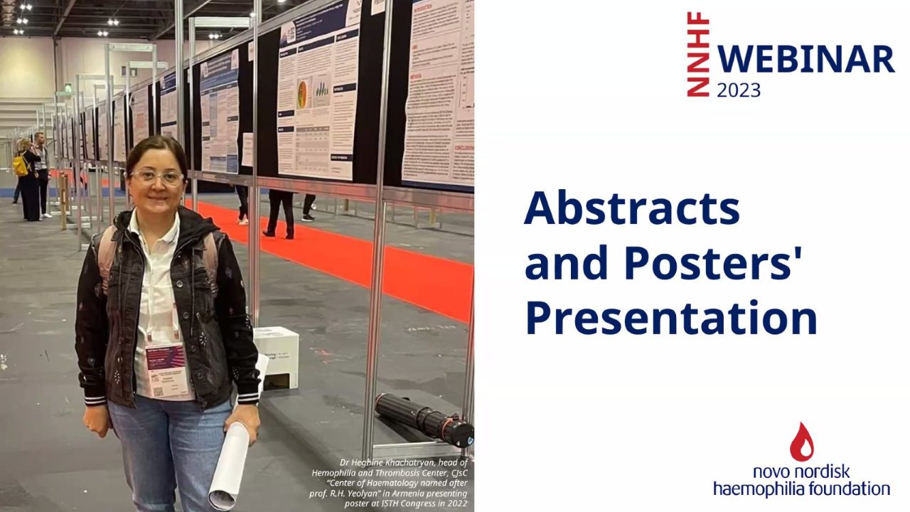Big thank you to Dr. Rucha Kiran Patil for sharing their experiences and learnings on writing abstracts and poster presentations – Novo Nordisk Haemophilia Foundation