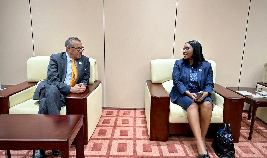 Tedros Adhanom Ghebreyesus: Grateful to Namibia’s Prime Minister Saara Kuugongelwa-Amadhila for her commitment to health