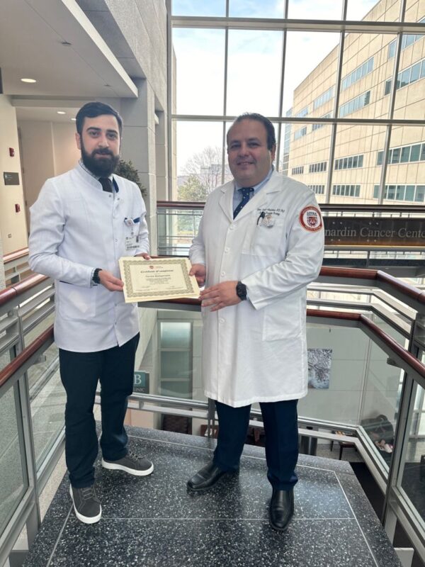 Tamer Refaat Abdelrhman: Dr. Tornike Badzgaradze has completed his international training fellowship