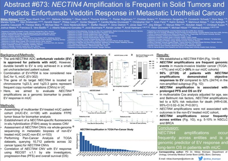 Paolo Tarantino: Nectin4 amplification predicts response to enfortumab vedotin in metastatic urothelial carcinoma