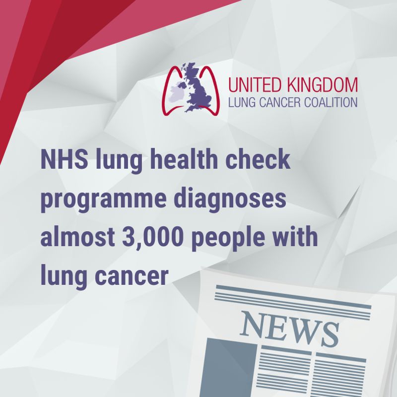 Sebastian Schmidt: The UK lung health check programme diagnosed 3000 cases of lung cancer so far