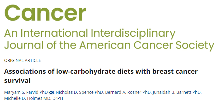 Plant-rich low-carbohydrate diets – ACS Journal Cancer