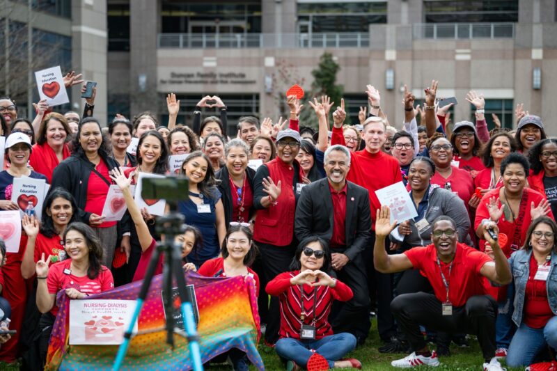 Peter Pisters: Delighted to walk with so many colleagues this morning to celebrate Heart Health Month at MD Anderson Cancer Center