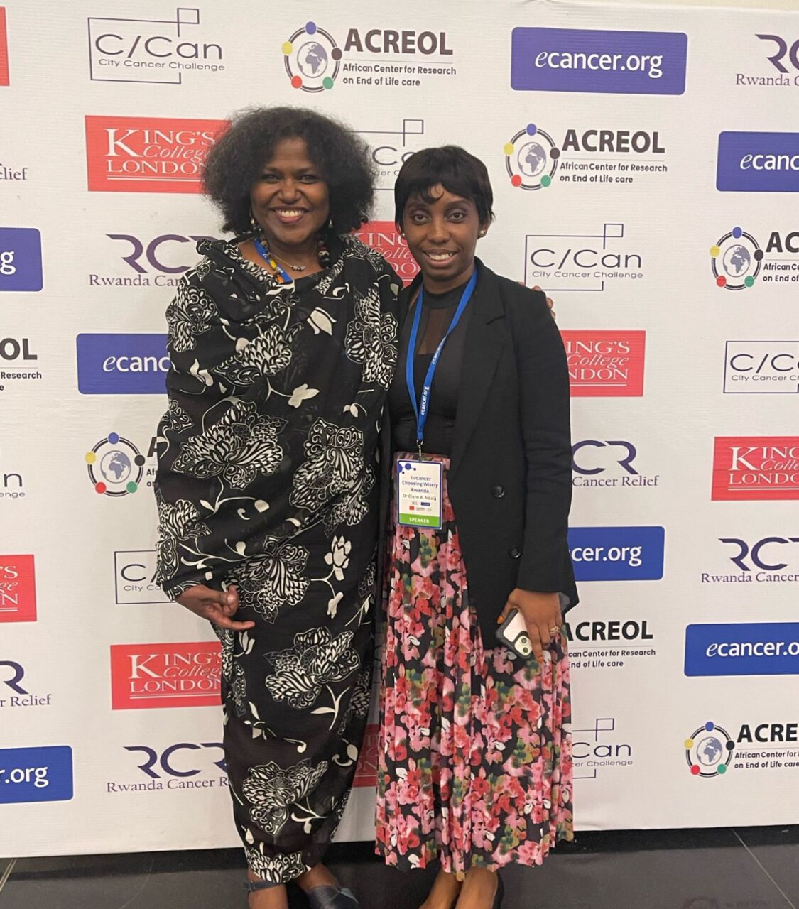 Nazik Hammad: Great privilege to connect again with Dr. Diane Ndoli, one of the two women oncologists in Rwanda