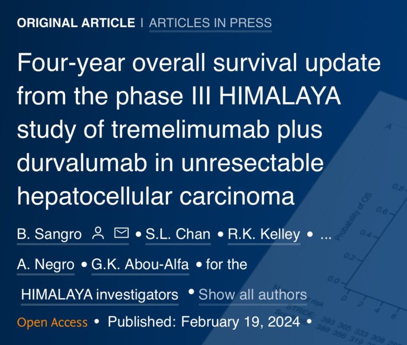 Erman Akkus: Tremelimumab plus durvalumab (STRIDE) in HCC-HIMALAYA update