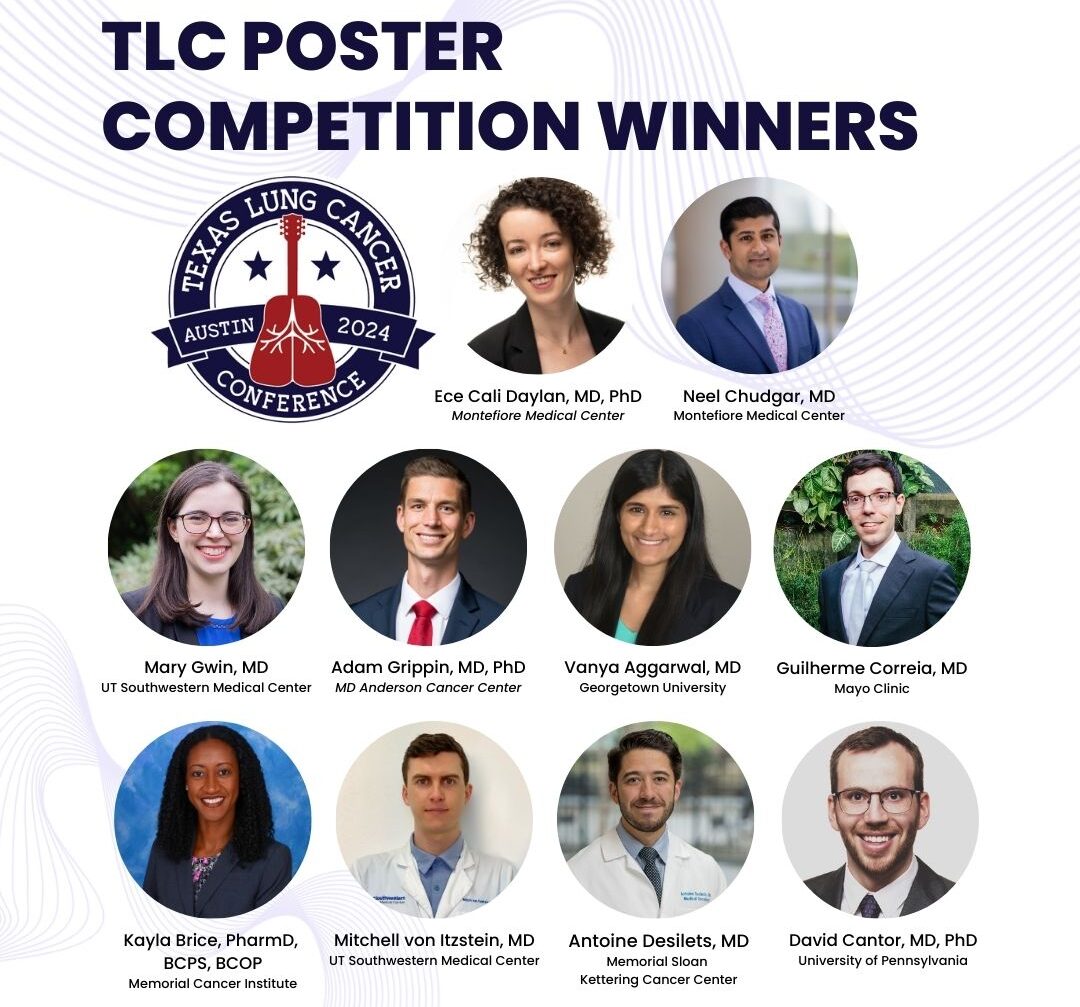 The winners of the Texas Lung 24 Poster Competition – Texas Lung Cancer Conference