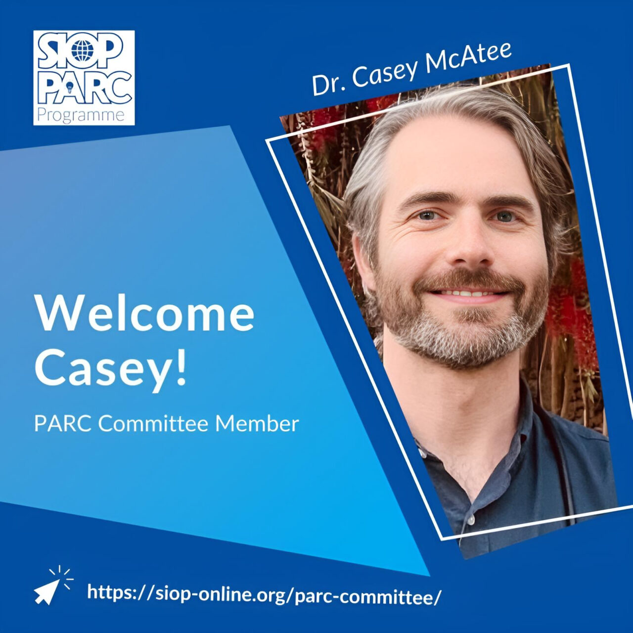 Congratulations to Casey McAtee on joining the Programme for Advancing the Research Capacity Committee – SIOP