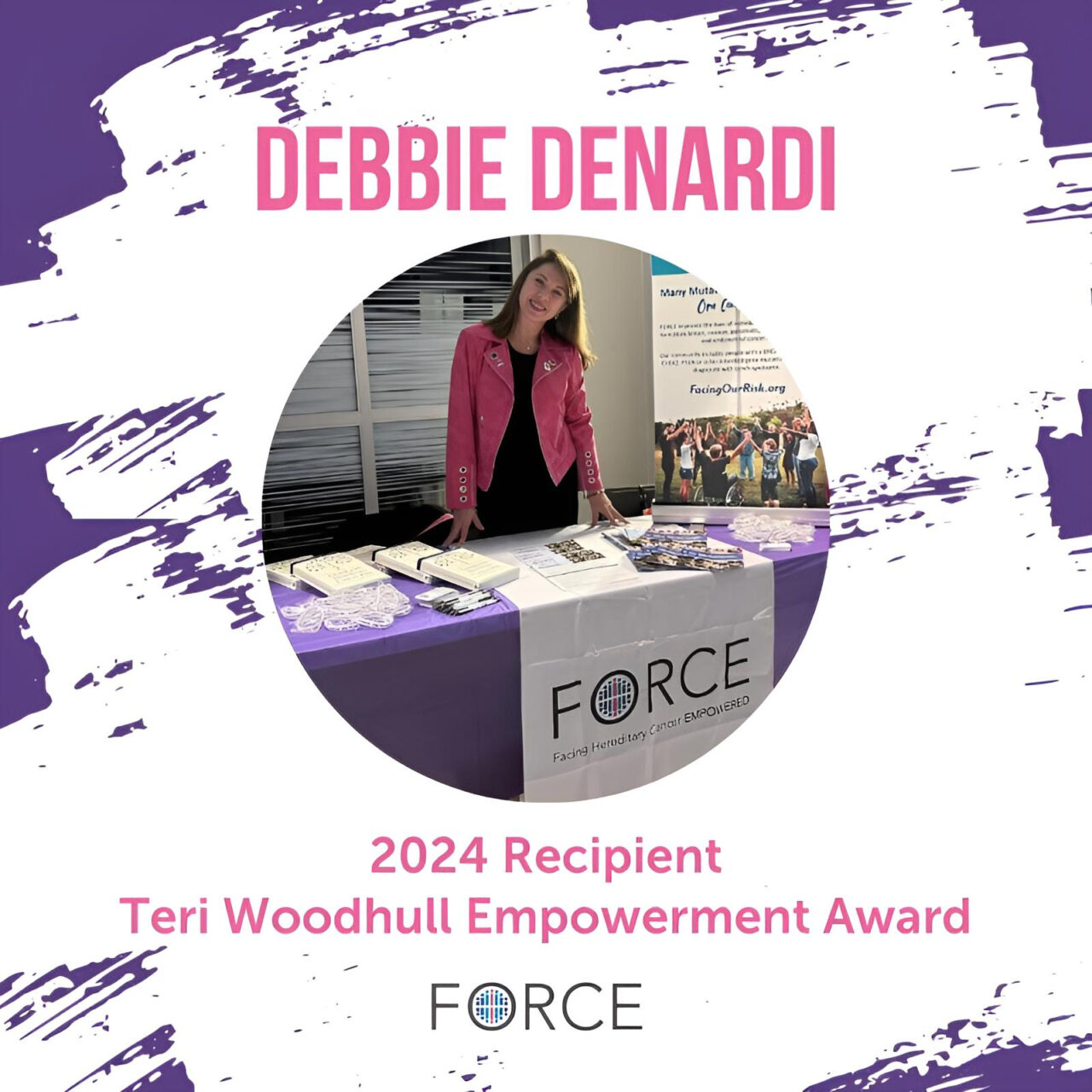 Debbie Denardi: I am honored to be the recipient of the 2024 Teri Woodhull Empowerment Award!