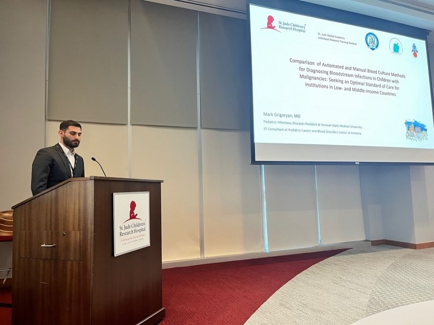 Mark Grigoryan: I was happy to present my project proposal during the Global Infectious Diseases Training Seminar at St. Jude Children’s Research Hospital