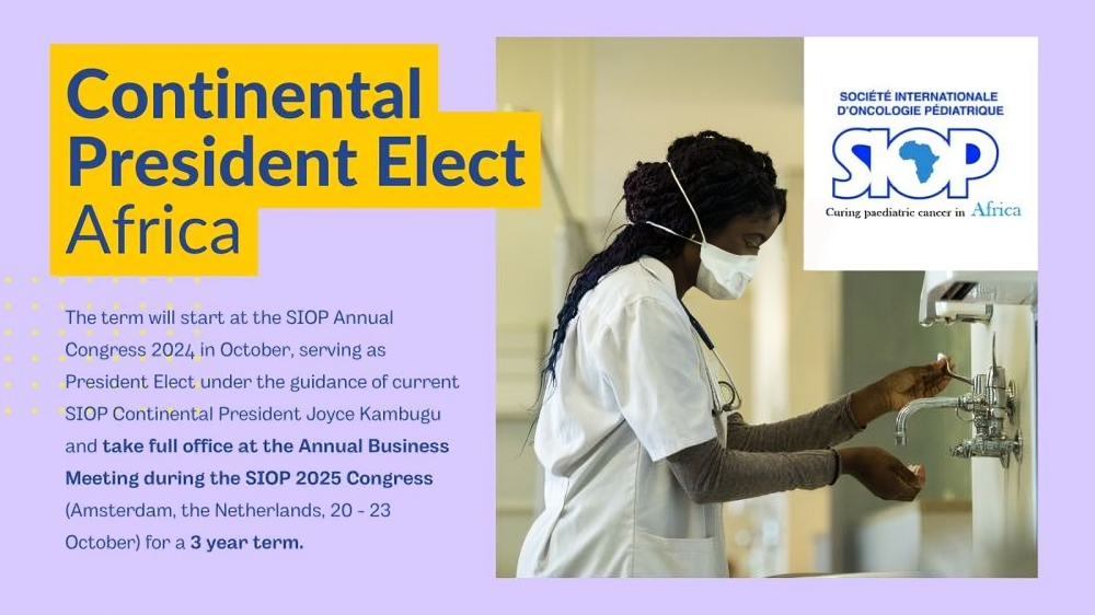 SIOP is inviting nominations for the Board-level position of Continental President Elect Africa