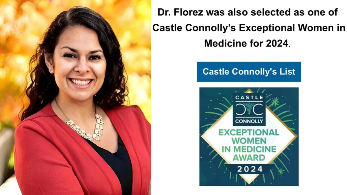 Dr. Florez has been named one of Castle Connolly’s 2024 Exceptional Women in Medicine – Florez Lab