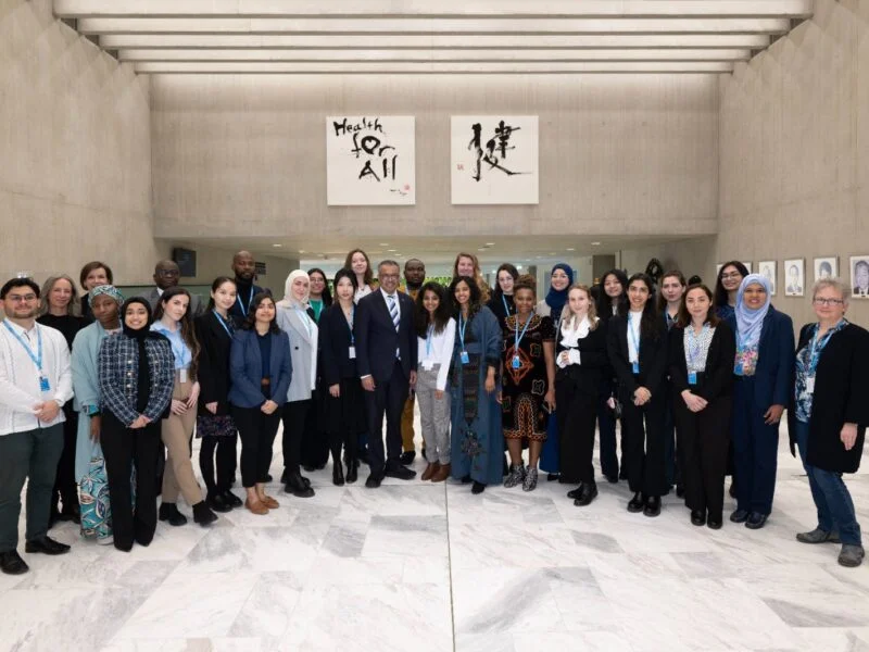 Tedros Adhanom Ghebreyesus: Meeting with the World Health Organization, interns is one of the most inspiring internal activities for me