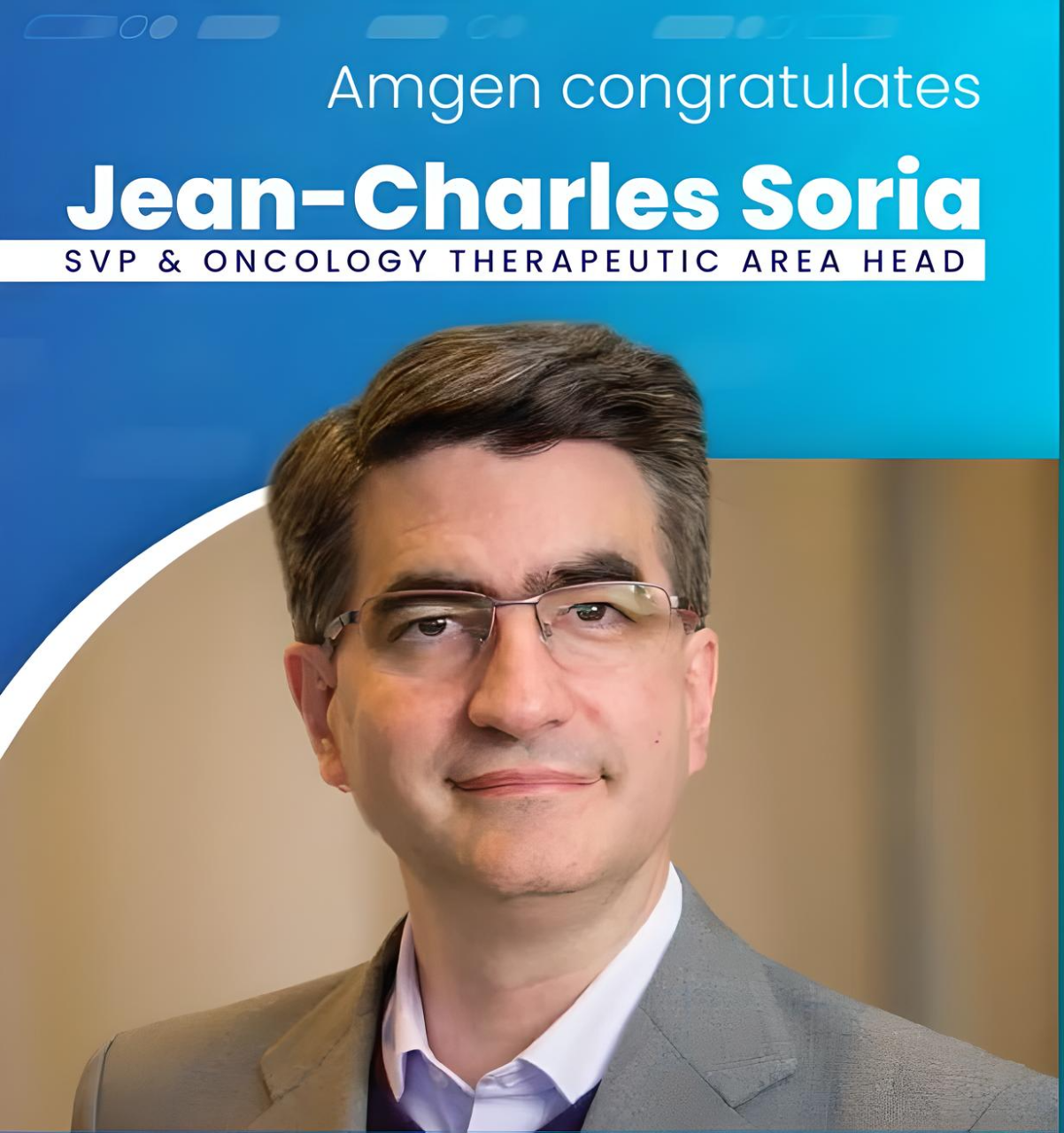 Jean-Charles Soria: Thank you to my American Association for Cancer Research colleagues for this humbling vote of confidence