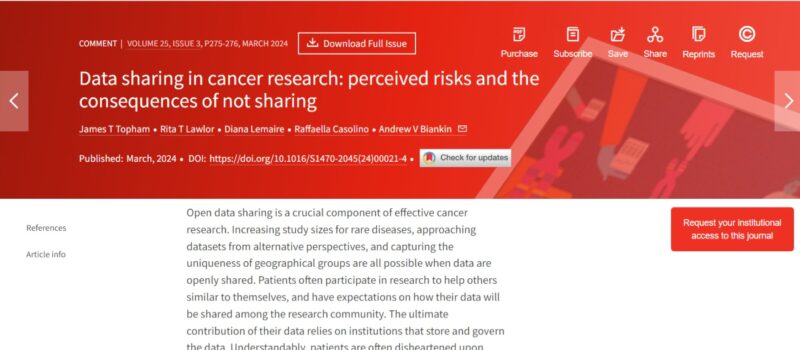 Shushan Hovsepyan: Is datasharing important in Cancer Research? Why it isn’t moving as fast as we hope?