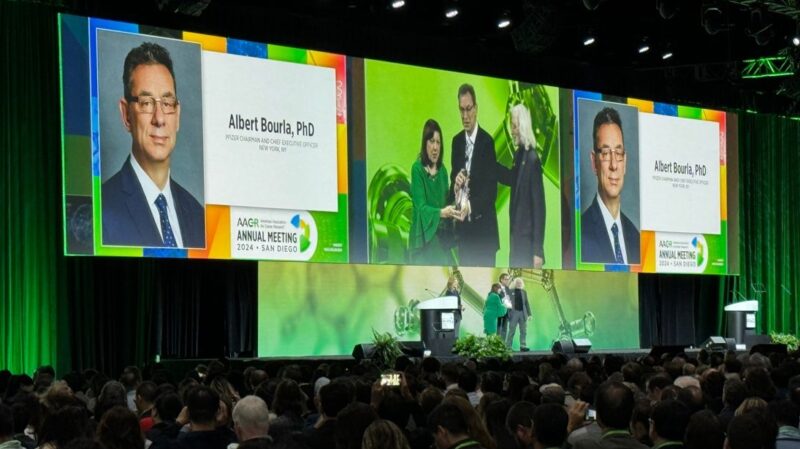 Zhen Su: Really excited to see Pfizer leadership donated Bavencio US sales loyalty to American Association for Cancer Research