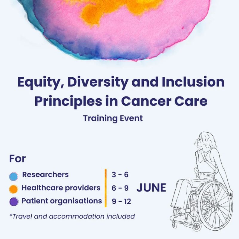 Register now for the fully reimbursed Training on Equitable, Inclusive and Diverse Cancer Care organised by Youth Cancer Europe – European Network of Youth Cancer Survivors