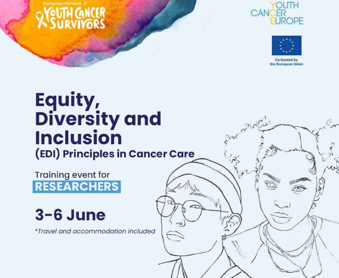 Youth Cancer Europe’s Fully reimbursed Training on Equitable, Inclusive, and Diverse Cancer Care taking place between 3 – 6 June in Cluj-Napoca, Romania!