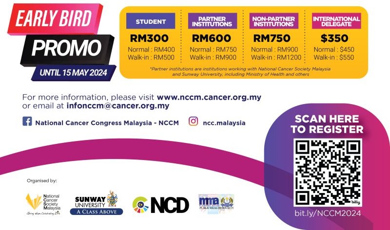 National Cancer Society Malaysia: Call for Abstracts for the National Cancer Congress Malaysia 2024