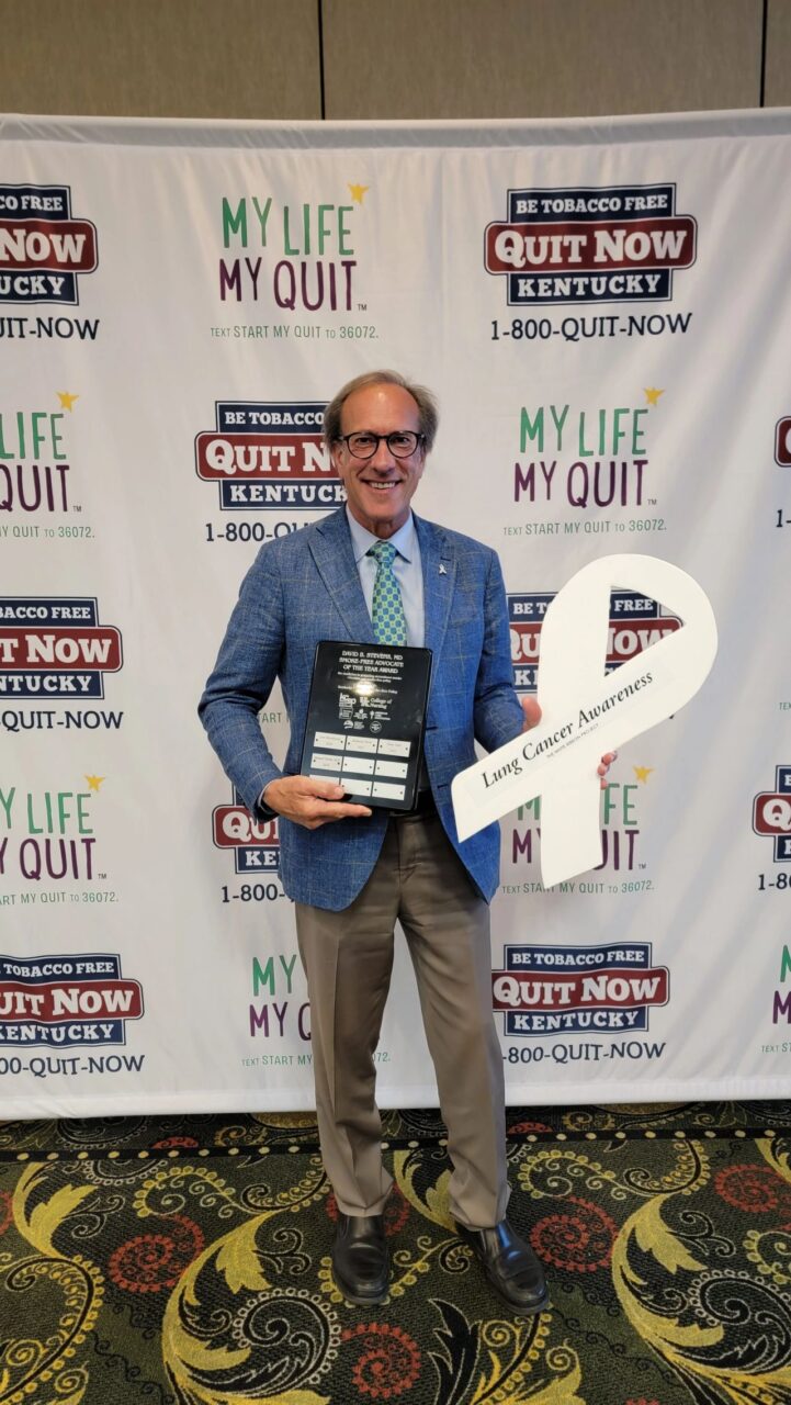 Michael Gieske: Honor to have been awarded the David B. Steven’s Smoke-free advocate of the year