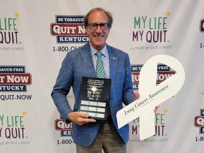 Michael Gieske: Honor to have been awarded the David B. Steven’s Smoke-free advocate of the year