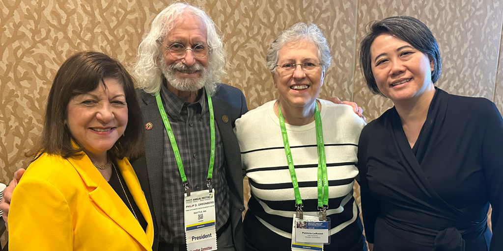 Margaret Foti: I was delighted to join AACR24 Board of Directors meeting