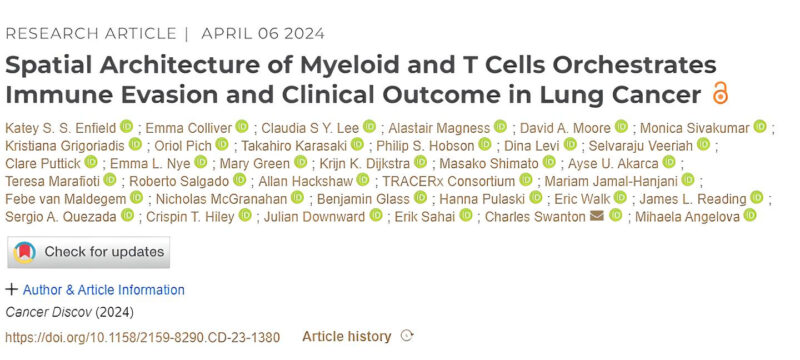 Amalya Sargsyan: Fantastic paper out in AACR Journals on the role of TME in NSCLC