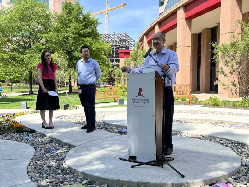Amar Gajjar: Live butterflies were released on campus to mark our commitment to advancing cures for pediatric ependymomas