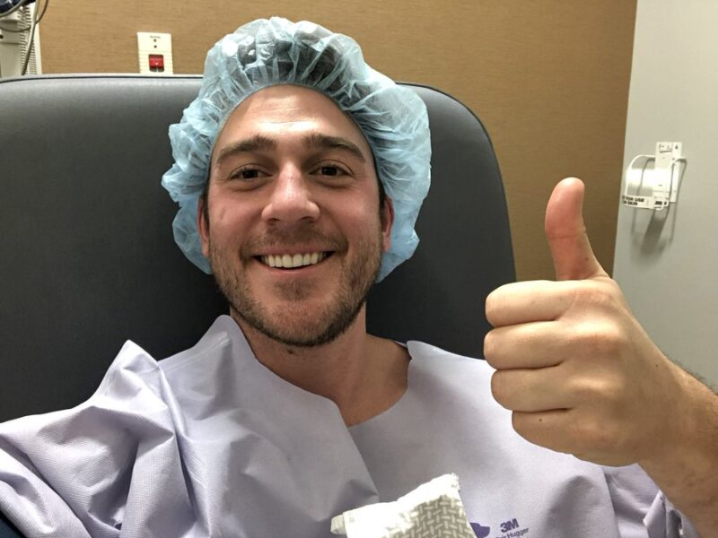 Brett Hoffland: April is testicular cancer awareness month, so guys make sure you prioritize monthly self-exams