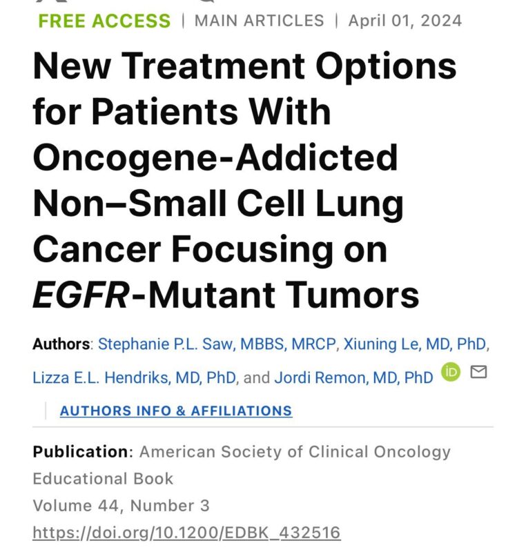 Erman Akkus: NSCLC and anti-EGFR treatments from the ASCO Educational Book