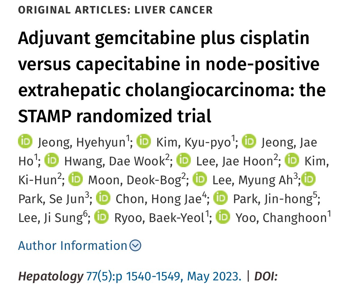 Erman Akkus: Is adjuvant Gem-Cis better than capecitabine in operated node-positive extrahepatic cholangiocarcinoma?