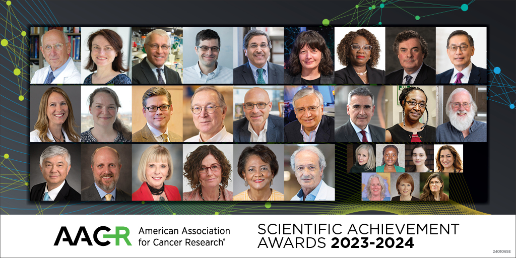 The American Association for Cancer Research congratulates the 2024 AACR Scientific Achievement Award and Lectureship recipients