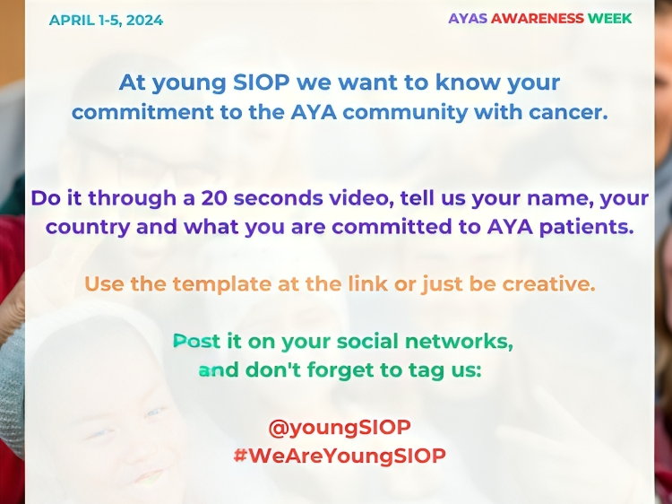 April is AYA cancer awareness month – Young SIOP