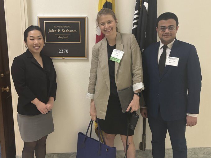 Julia Maués: MD/DC ASCO Advocacy Summit team met with Lilly Chang from Representative Sarbanes’ office