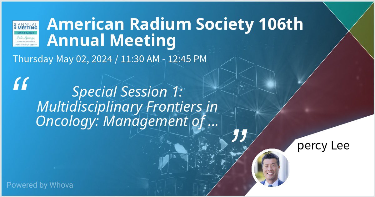Percy Lee: Multid panel @ the 106th American Radium Society