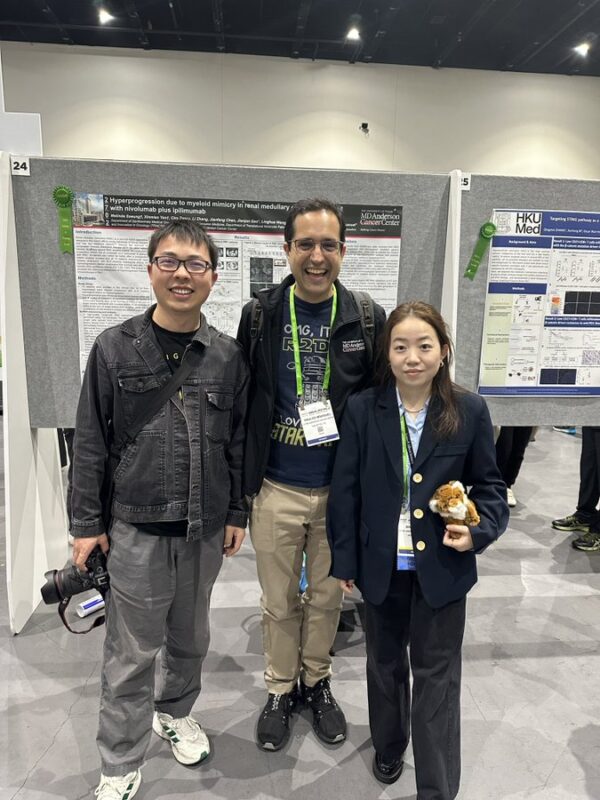 Pavlos Msaouel: So proud of mentee Xinmiao Yan for receiving an AACR Scholar in Training Award