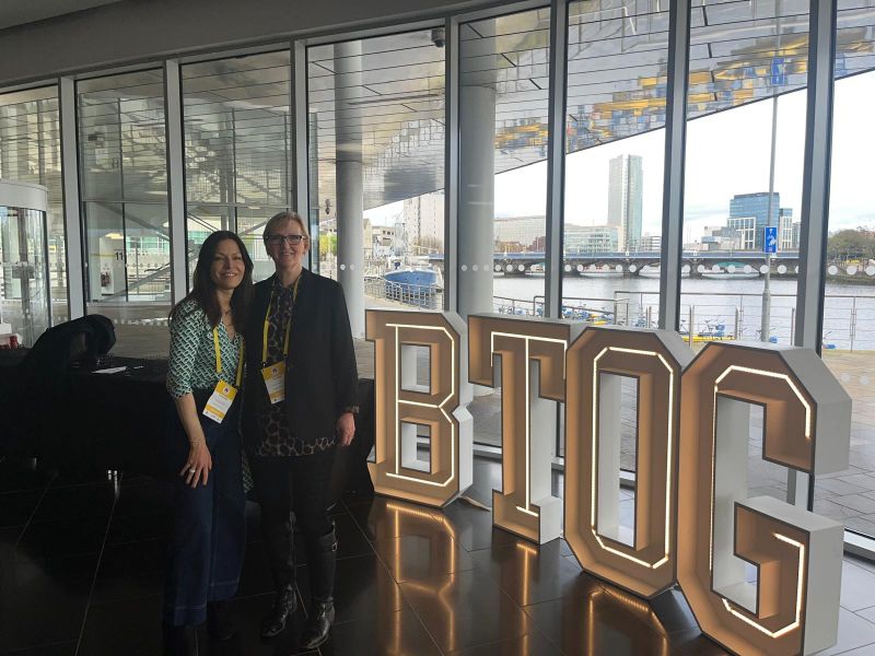 Fantastic to have our Co-founders Yvonne Diaz and Jan Clark attend BTOG24 in Belfast this week – Oncogene Cancer Research