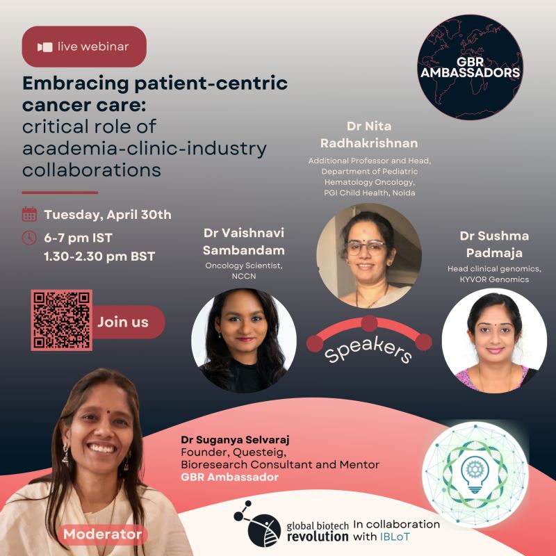 Global Biotech Revolution is starting the 2024 Ambassador webinar series with the topic of patient-centric cancer care