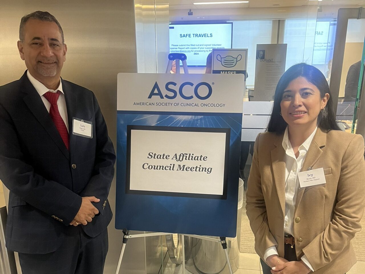 Ivy Riano: We are having our ASCO State Affiliate Council meeting