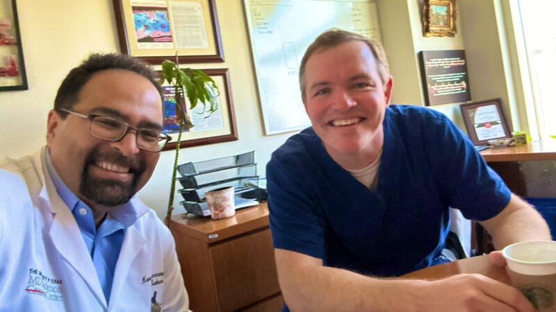 Naveen Pemmaraju: Serious meeting of the heme minds today with Prof. Naveen Pemmaraju and Prof. Jason Westin