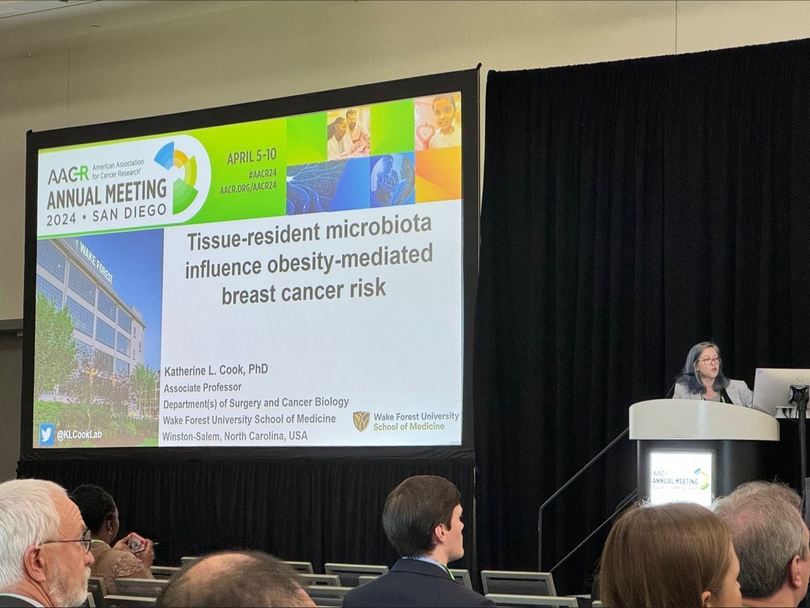 Ruben Mesa: Great presentation/session chair Katherine Cook on microbiome and cancer prevention at AACR24!