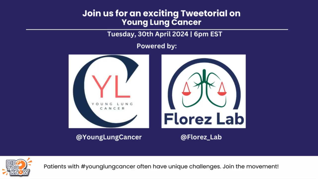 Don’t miss out on an engaging Tweetorial by Florez Lab and Young Lung Cancer Initiative
