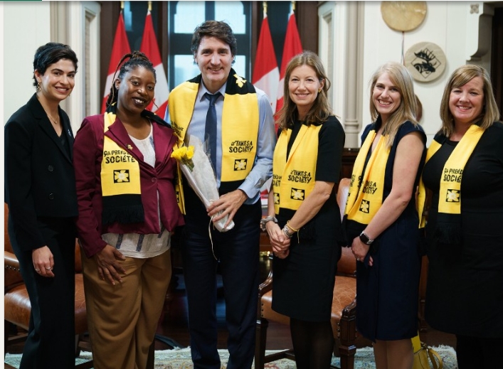 We thank the Prime Minister Justin Trudeau for listening to their stories and showing support for Daffodil Month – Canadian Cancer Society