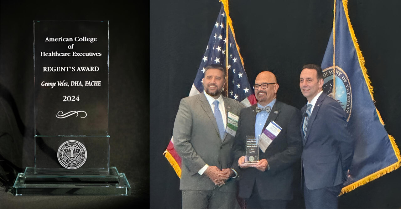 Congratulations to Dr. Velez on winning the 2024 ACHE VHA Regent Healthcare Leadership Excellence Award – Veterans Health Care System of the Ozarks