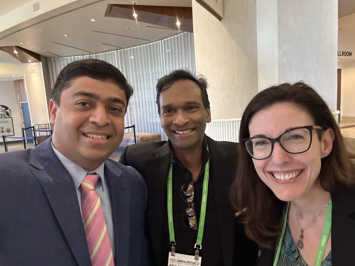 Vivek Subbiah: Such a delight to meet with the terrific Arul Chinnayan at AACR24