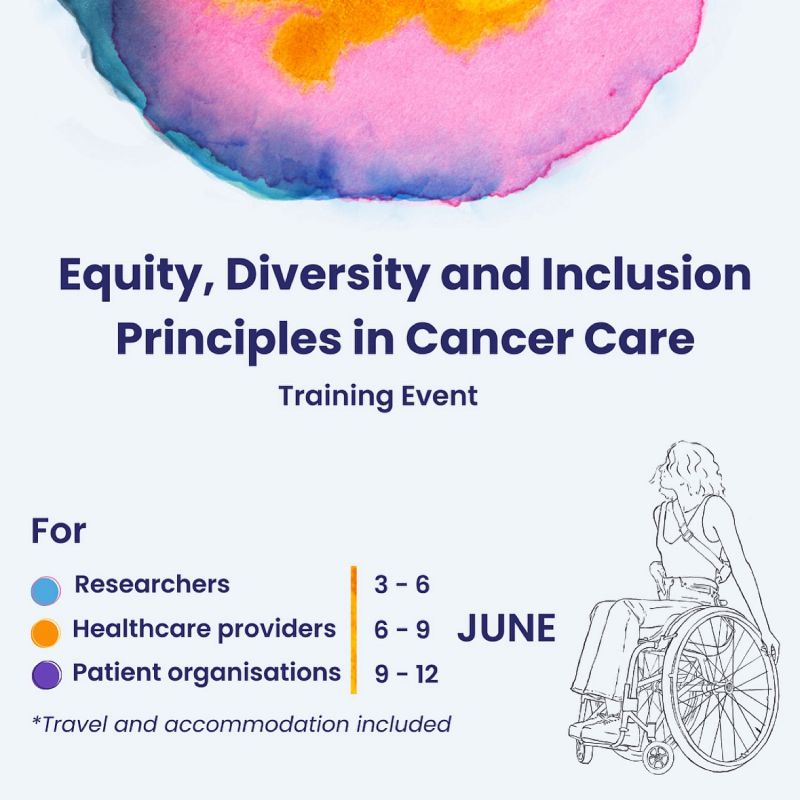 Register now for the fully reimbursed Training on Equitable, Inclusive and Diverse Cancer Care – Youth Cancer Europe