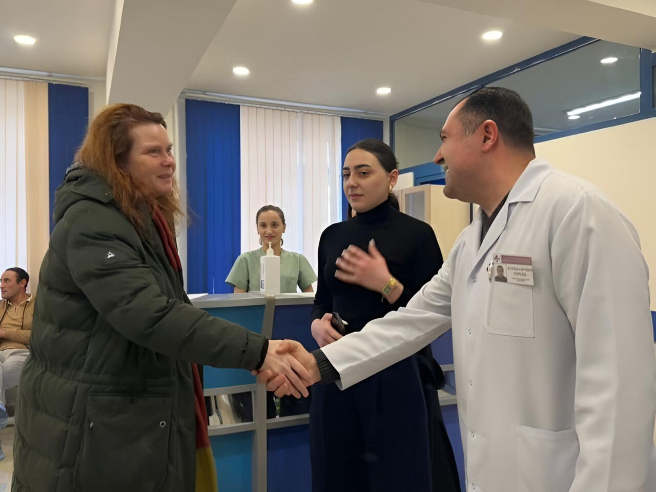 Tatevik Margaryan: The Blood Bank of Armenia is happy to have the Representative of RA United Nations office, Nanna Skau, as a volunteer blood donor