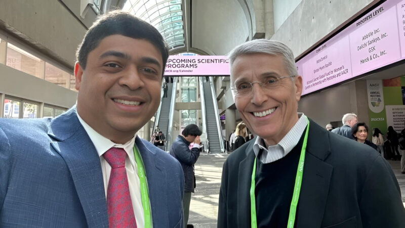 Vivek Subbiah: An absolute honor to meet the legendary Rick Pazdur at the FDA Oncology!