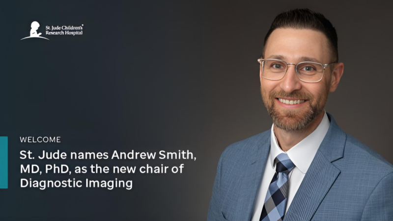 St. Jude Children’s Research Hospital has named Andrew Smith Diagnostic Imaging chair