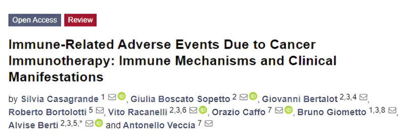 Iván González: A comprehensive review of immune system adverse events due to cancer immunotherapy